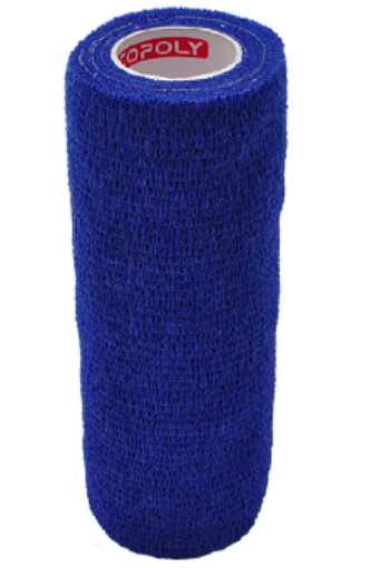 Bild von Selbsthaftender elastischer Verband 15 cm - Blau