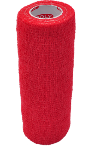 Bild von Selbsthaftender elastischer Verband 15 cm - Rot
