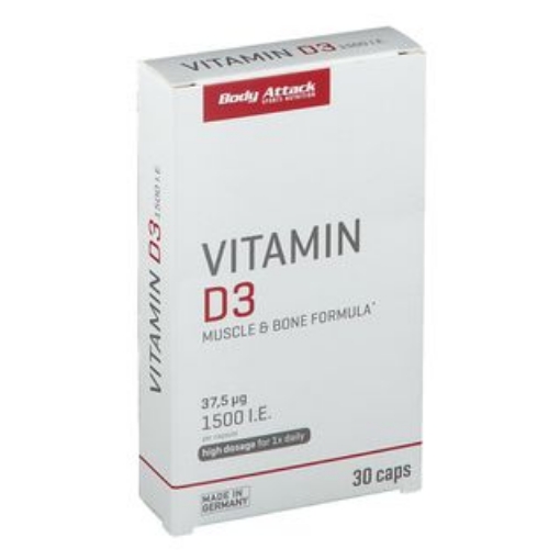 Bild von Vitamin D3 - 30 Kapseln Body Attack