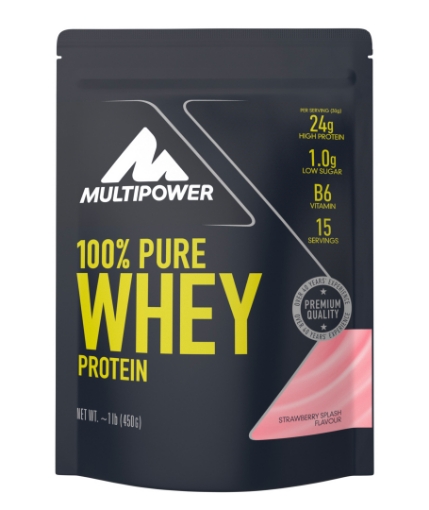 Bild von 100% Pure Whey Protein - 450g - Erdbeergeschmack MPower
