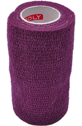 Bild von Selbsthaftender elastischer Verband 10 cm - Bordeaux