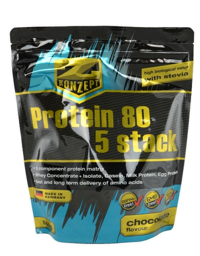 Bild von Protein 80 5 Stack 2 kg - Erdbeeren Z-Konzept