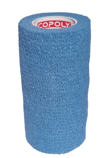 Bild von Selbsthaftender elastischer Verband 10 cm - Azurblau