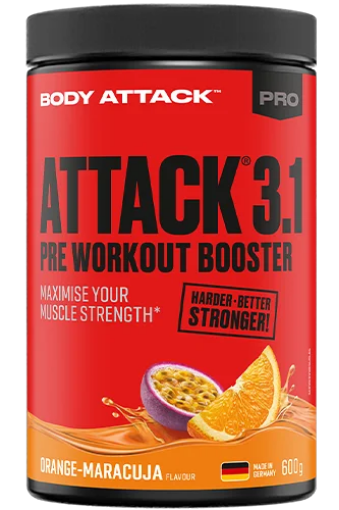 Bild von PRE ATTACK 600G - ORANGE-MARACUJA BODY ATTACK