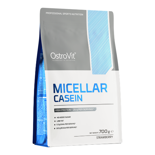 Bild von OstroVit Mizellares Casein 700g - Erdbeere