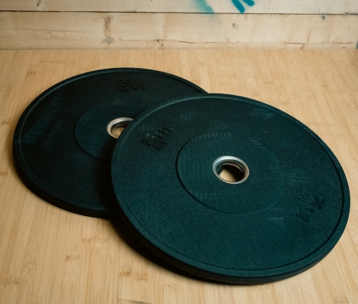 Bild von Set mit 2 schwarzen Olympischen Scheiben 5 kg