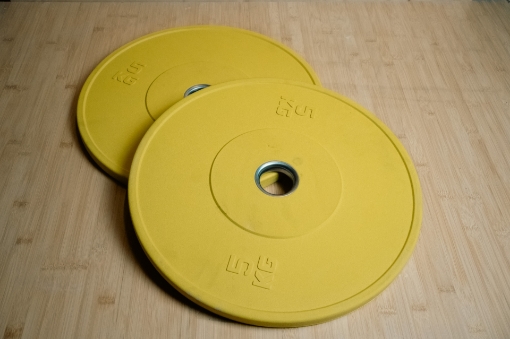 Bild von Set mit 2 gelben Olympischen Scheiben 5 kg