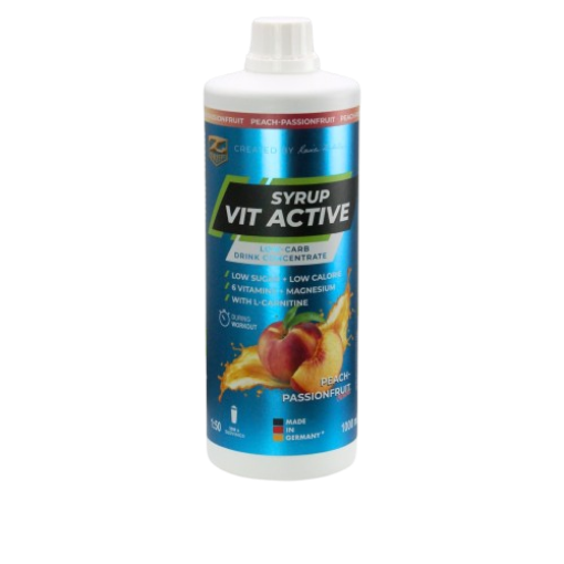 Bild von VITACTIVE-SIRUP + L-CARNITIN - 1000ML PFIRSICH