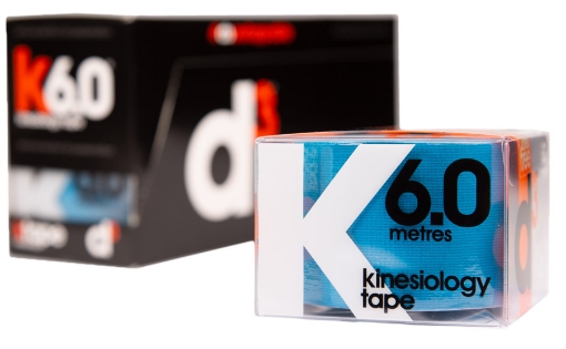 Bild von K6.0 Kinesiologische Bandage Elektrisch Blau 5cm x 6m - d3Tape